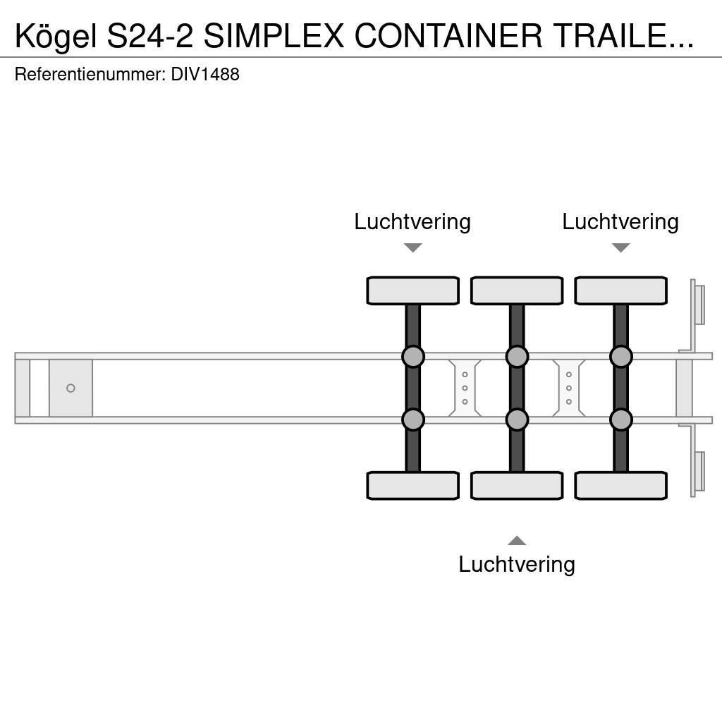 Kögel S24-2 SIMPLEX CONTAINER TRAILER (5 units) Containertrailer