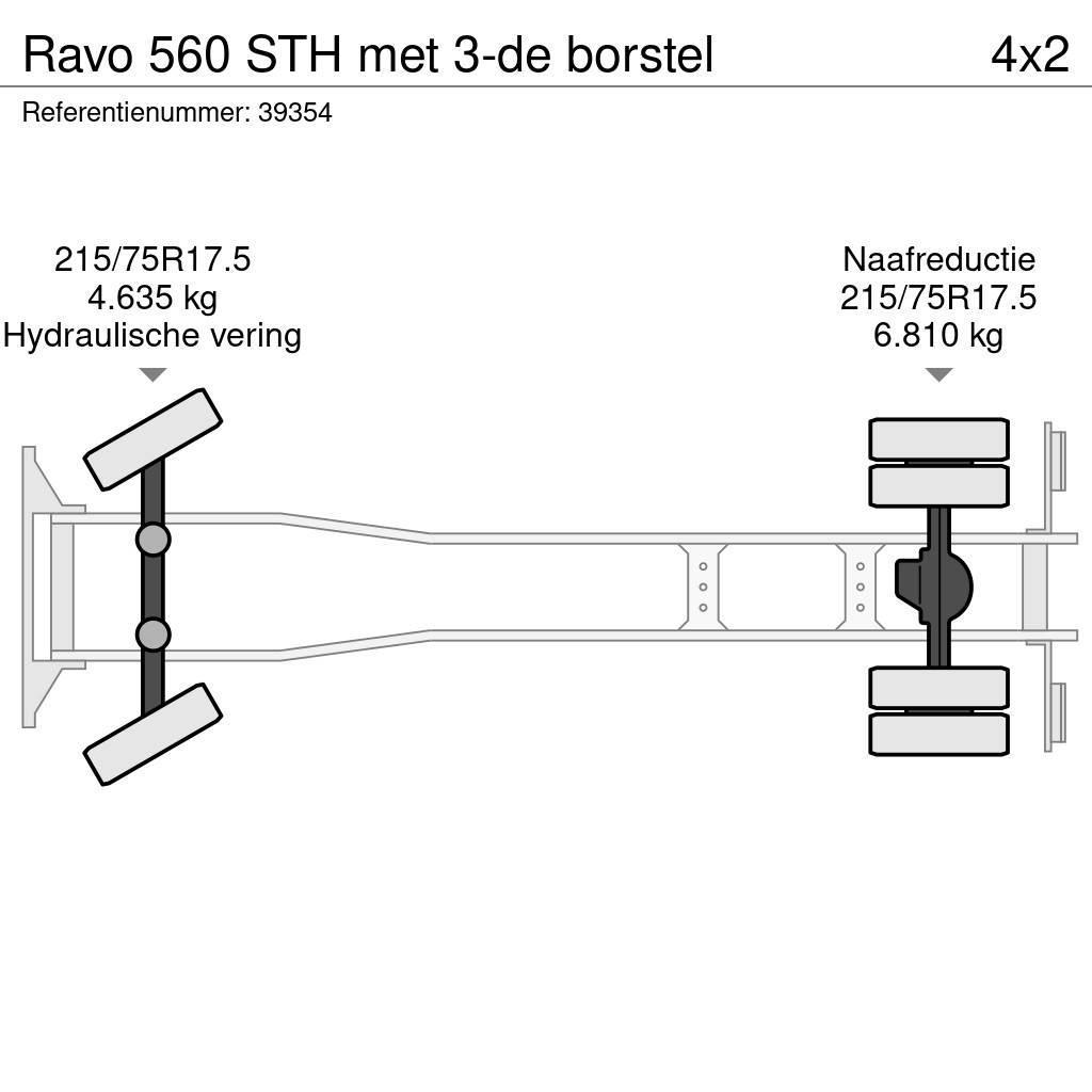 Ravo 560 STH met 3-de borstel Sopmaskiner