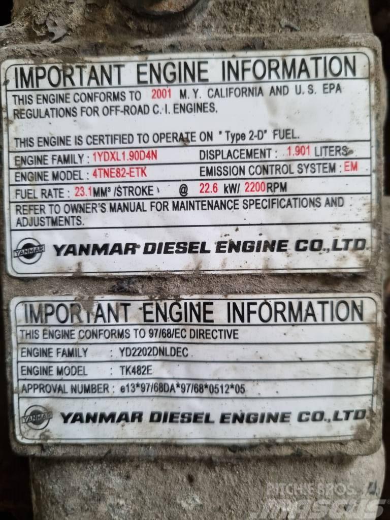 Yanmar DIESEL ENGINE TK482E Motorer