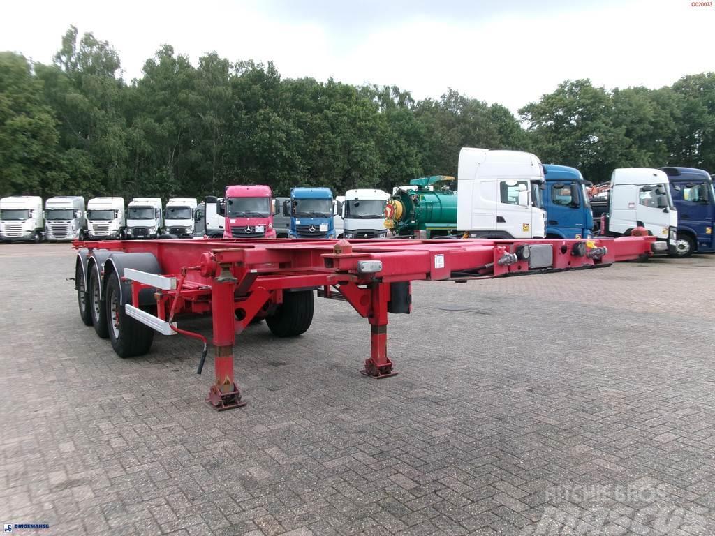 Asca 3-axle container trailer 20-30 ft Containertrailer