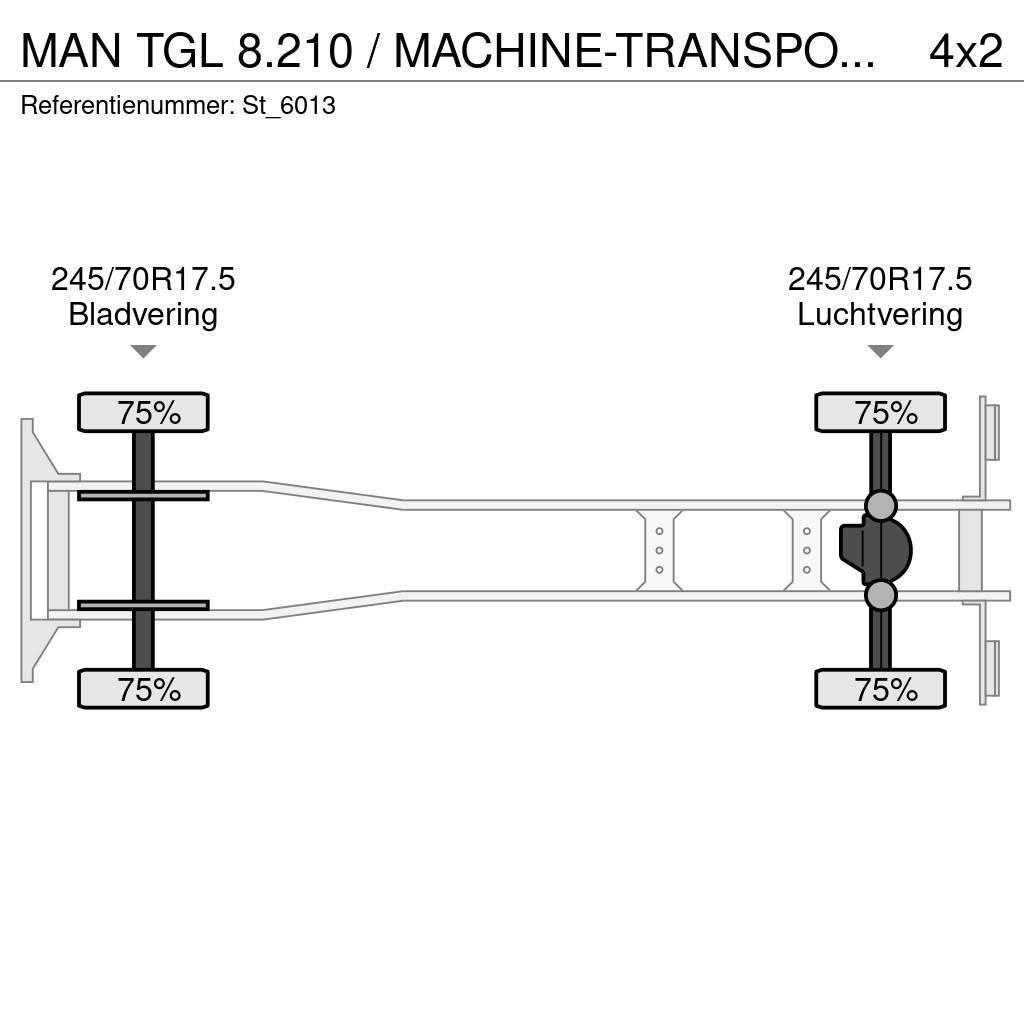 MAN TGL 8.210 / MACHINE-TRANSPORT / OPRIJ-WAGEN / AIRC Biltransportbilar