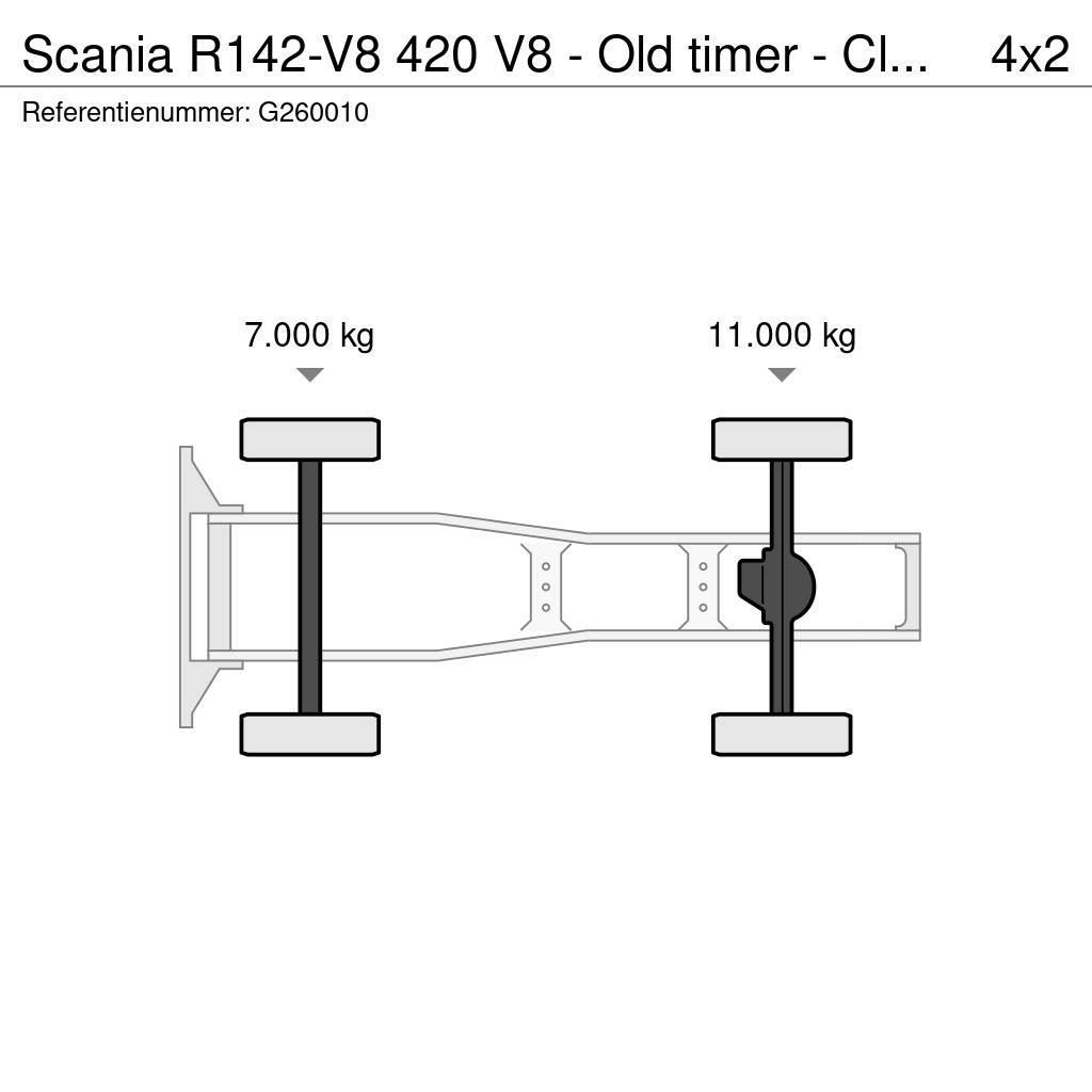 Scania R142-V8 420 V8 - Old timer - Clean chassis/cab/int Dragbilar