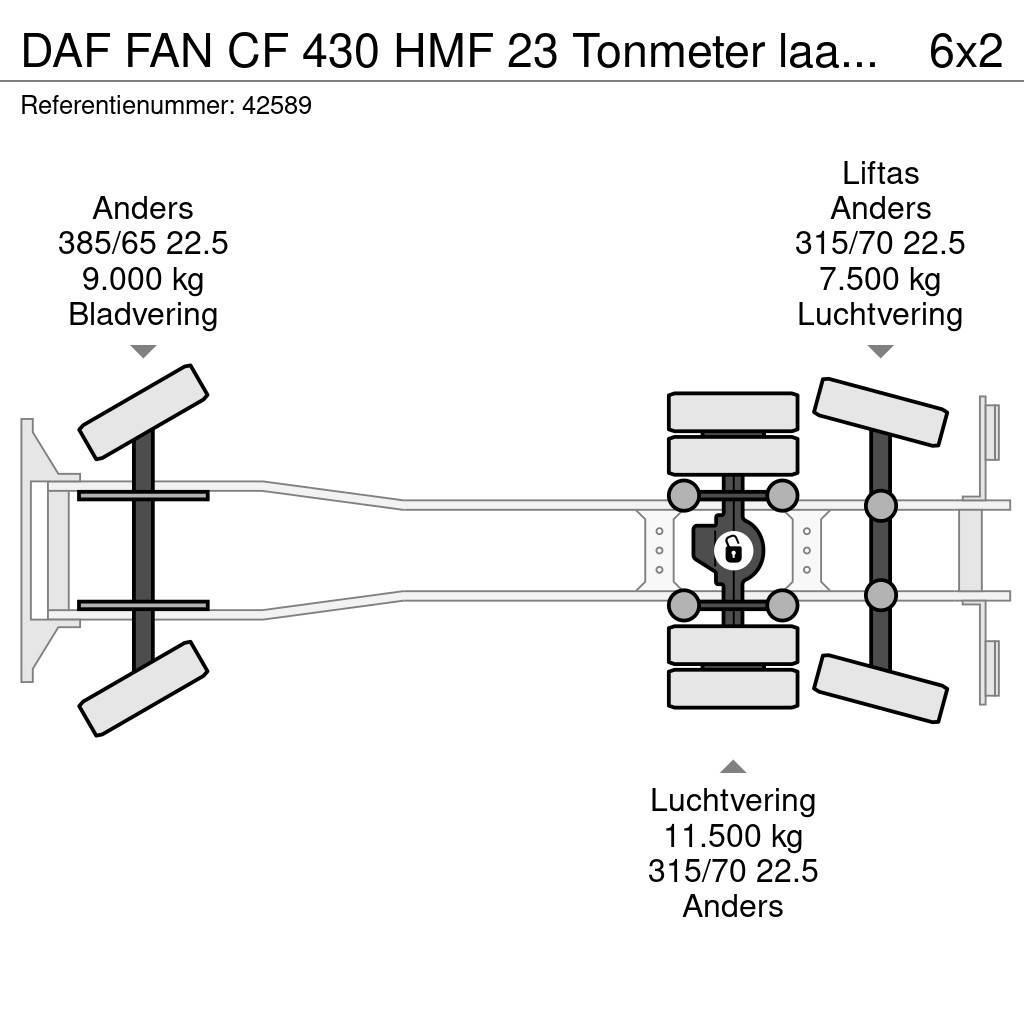 DAF FAN CF 430 HMF 23 Tonmeter laadkraan Lastväxlare/Krokbilar