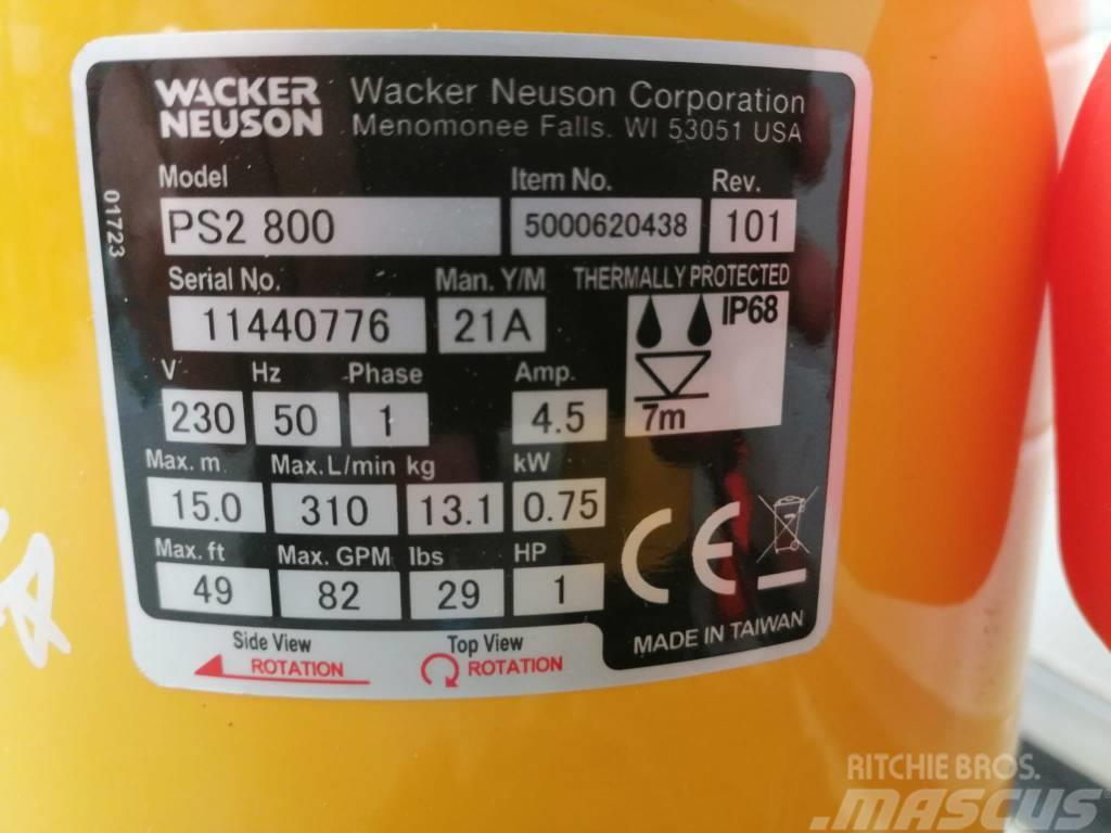 Wacker Neuson PS2800 Vattenpumpar
