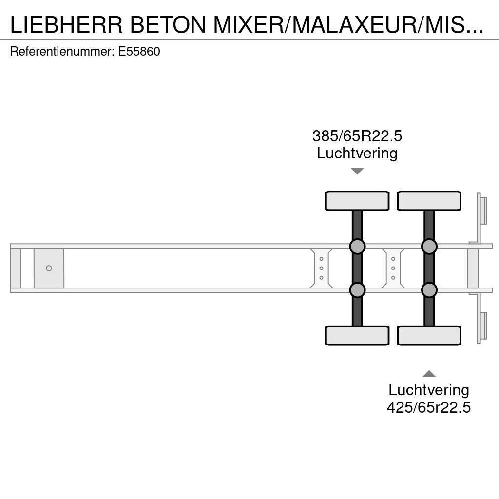 Liebherr BETON MIXER/MALAXEUR/MISCHER 12m³+Motor/Moteur Aux Övriga Trailers