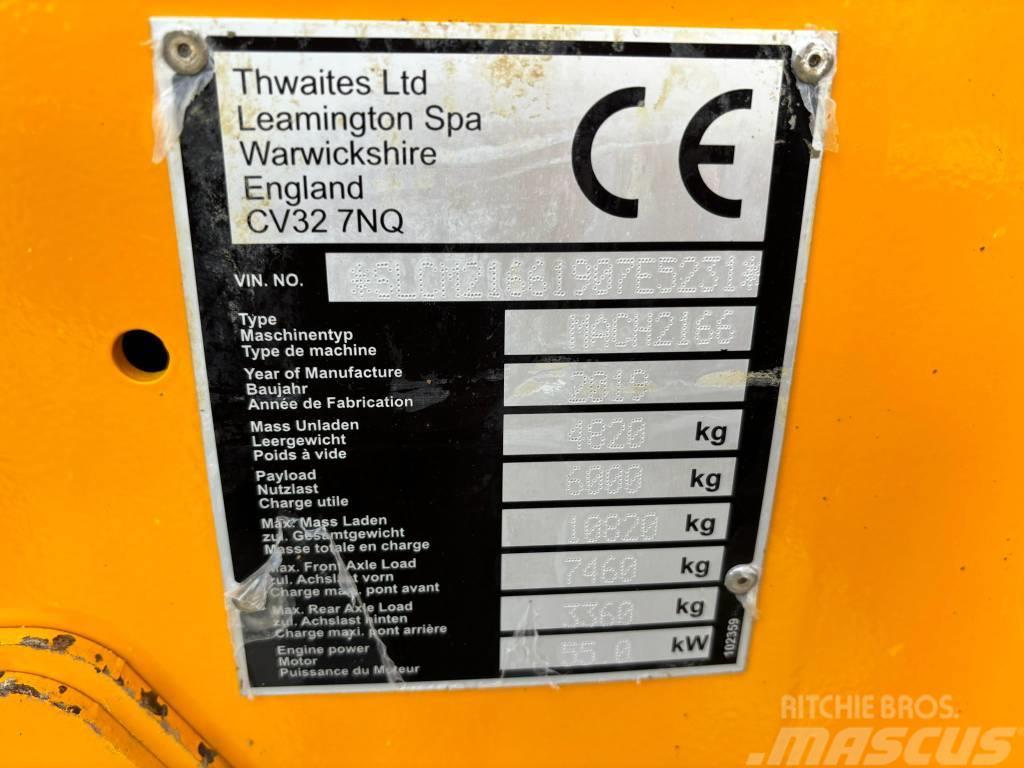 Thwaites MACH 2166 6ton Cabin Minidumprar