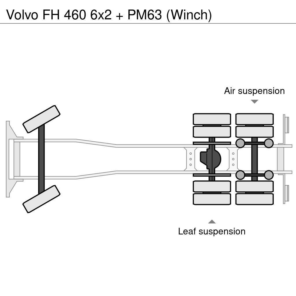 Volvo FH 460 6x2 + PM63 (Winch) Allterrängkranar