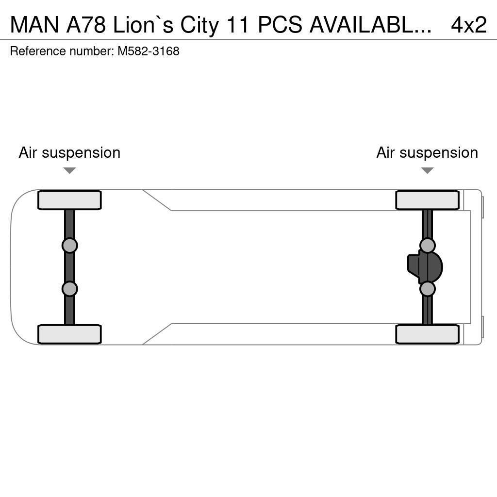 MAN A78 Lion`s City 11 PCS AVAILABLE / EURO EEV / 30 S Stadsbussar