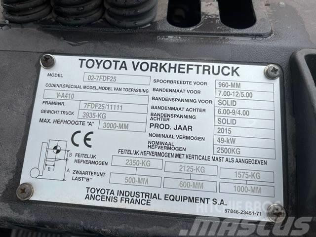 Toyota 7 FD F 25 Dieselmotviktstruckar