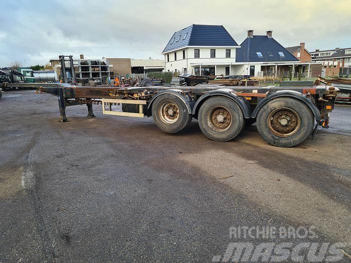 Nooteboom 3 AXLE CONTAINER CHASSIS ALL CONNECTIONS ROR DRUM Containertrailer