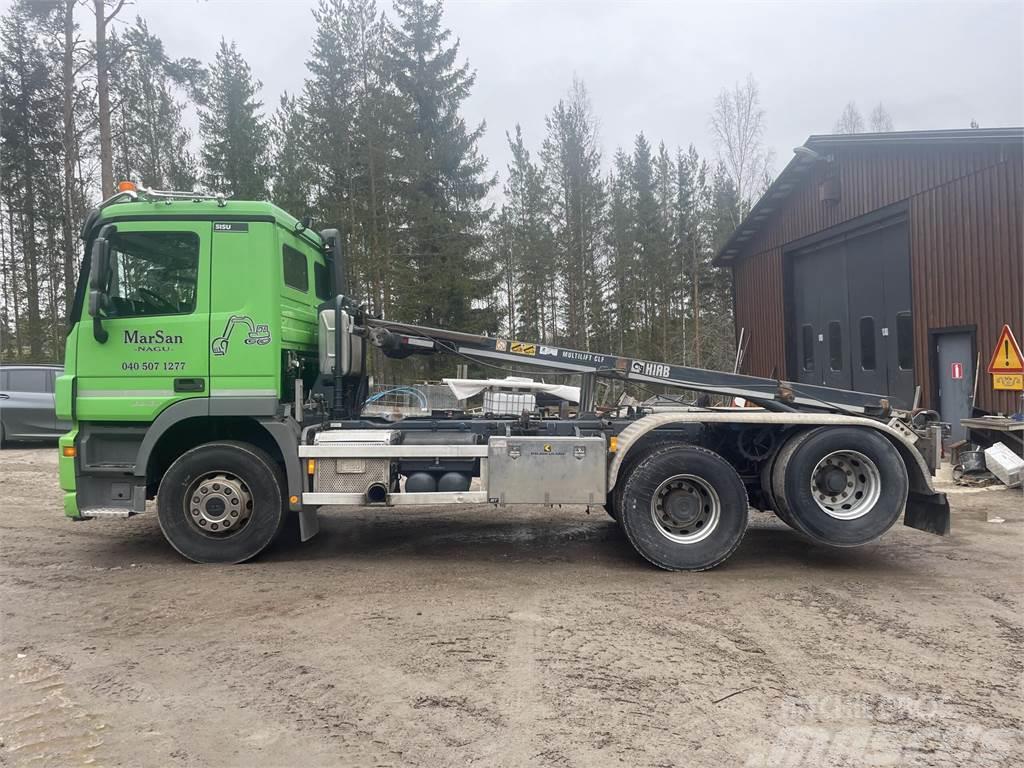 Sisu Polar DK 12-476 6x2 vaihtolava-auto Lastväxlare med kabellift