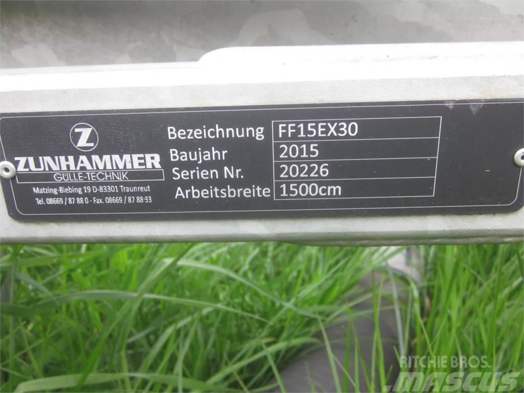 Zunhammer FF15EX30 Schleppschuh Verteiler Gestänge, 15 m, VO Fast- och kletgödselspridare