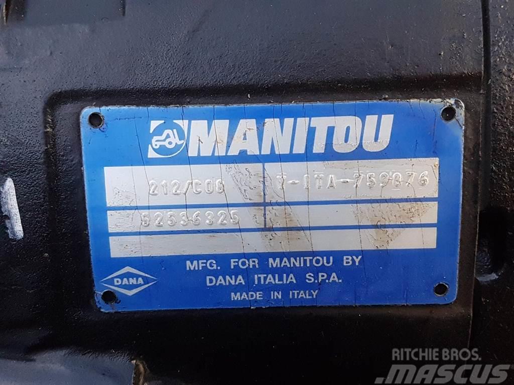 Manitou -Spicer Dana 212/C08-52536325-Axle/Achse/As Hjulaxlar