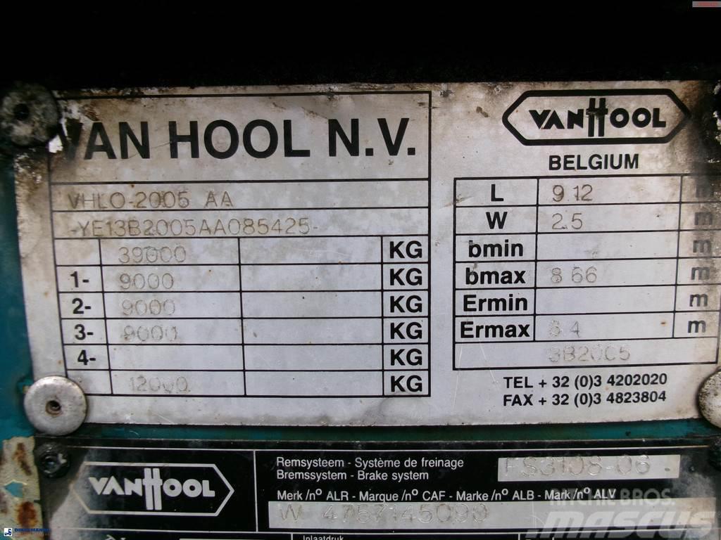 Van Hool 3-axle container chassis 20,30 ft. Containertrailer