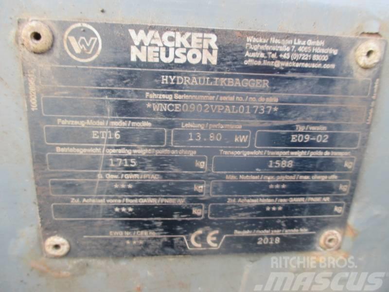 Wacker Neuson ET16 Minigrävare < 7t