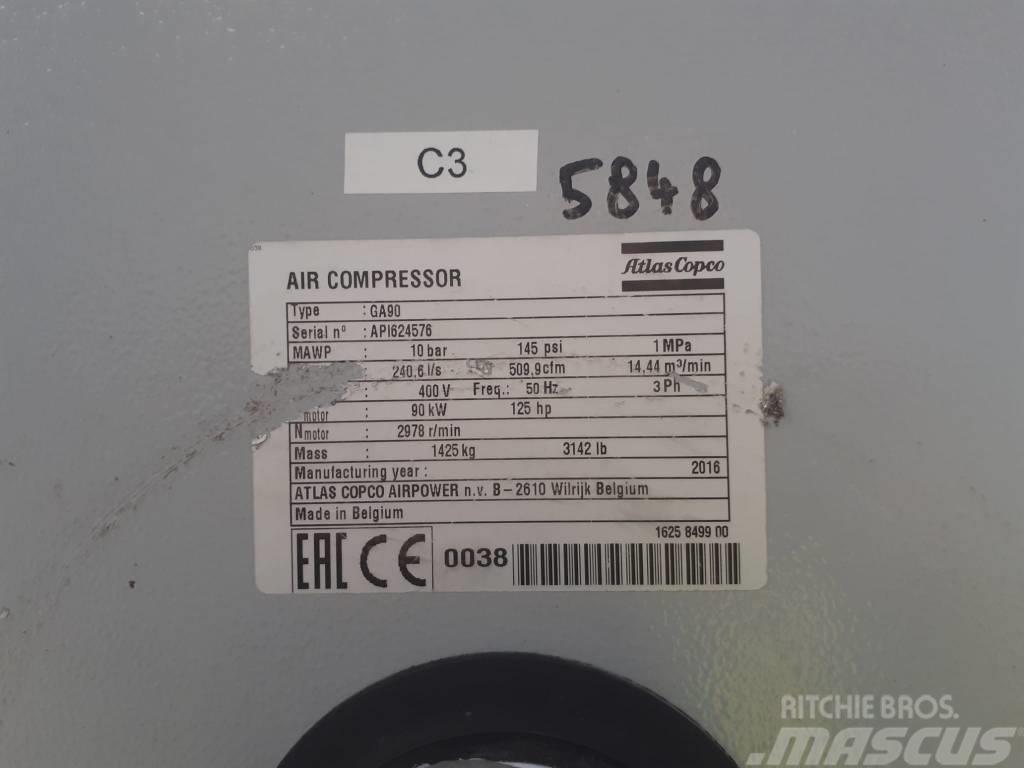 Atlas Copco Compresseur à vis (GA90) Tryckstegrare