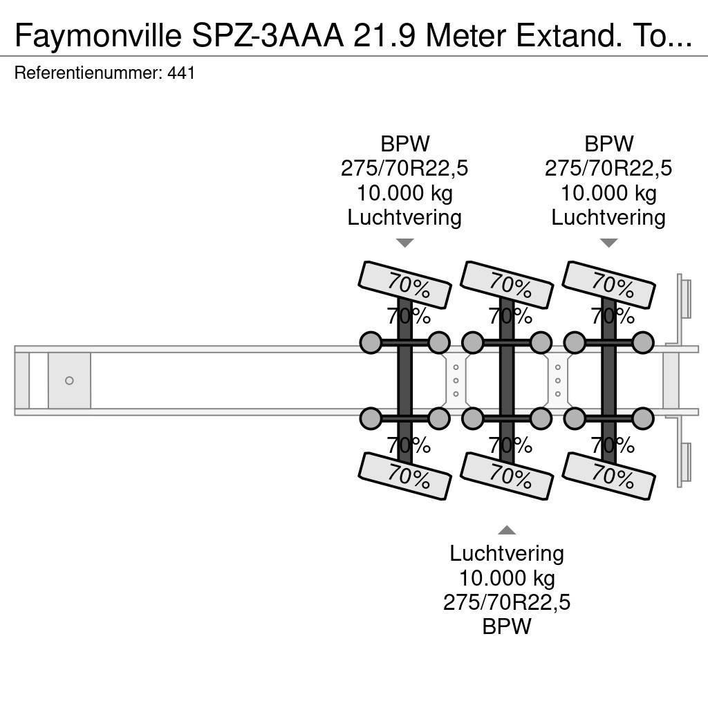 Faymonville SPZ-3AAA 21.9 Meter Extand. Total lenght: 35.5 met Flaktrailer