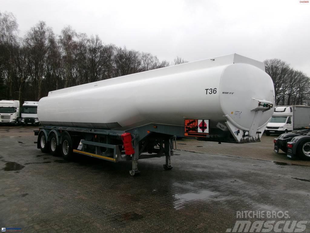  Crane Fruehauf Fuel tank alu 39 m3 / 1 comp + pump Tanktrailer