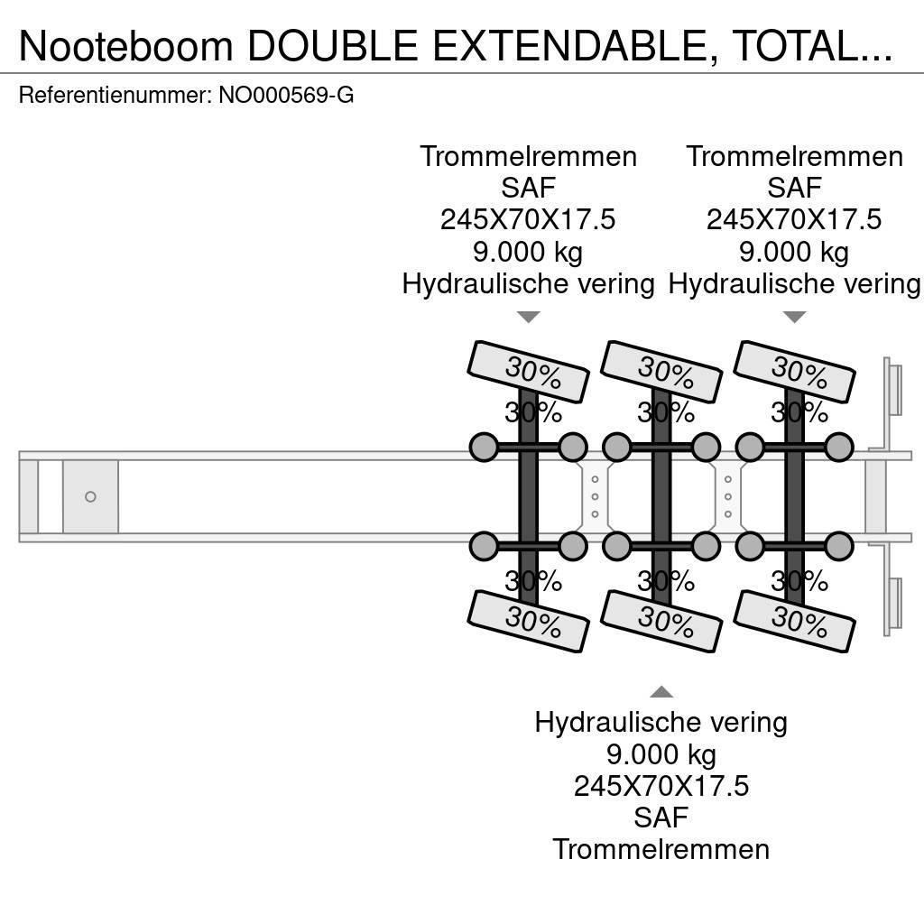 Nooteboom DOUBLE EXTENDABLE, TOTAL 26.53 METERS Låg lastande semi trailer