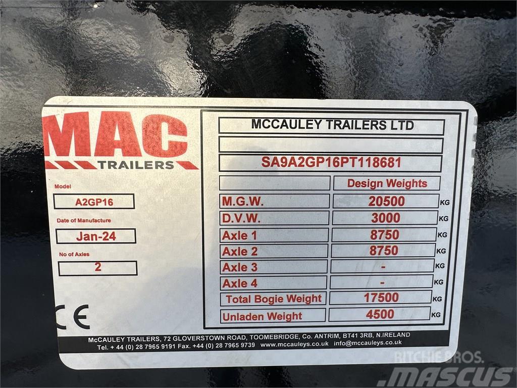 MAC A2GP16 Tippvagnar