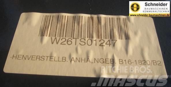 Kubota höhenverstellbare Anhängebock B20-Serie Chassi och upphängning