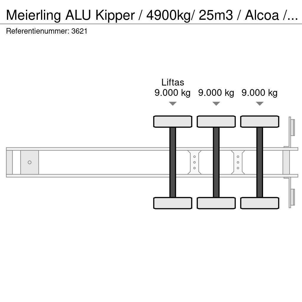 Meierling ALU Kipper / 4900kg/ 25m3 / Alcoa / APK 26-05-2024 Tipptrailer