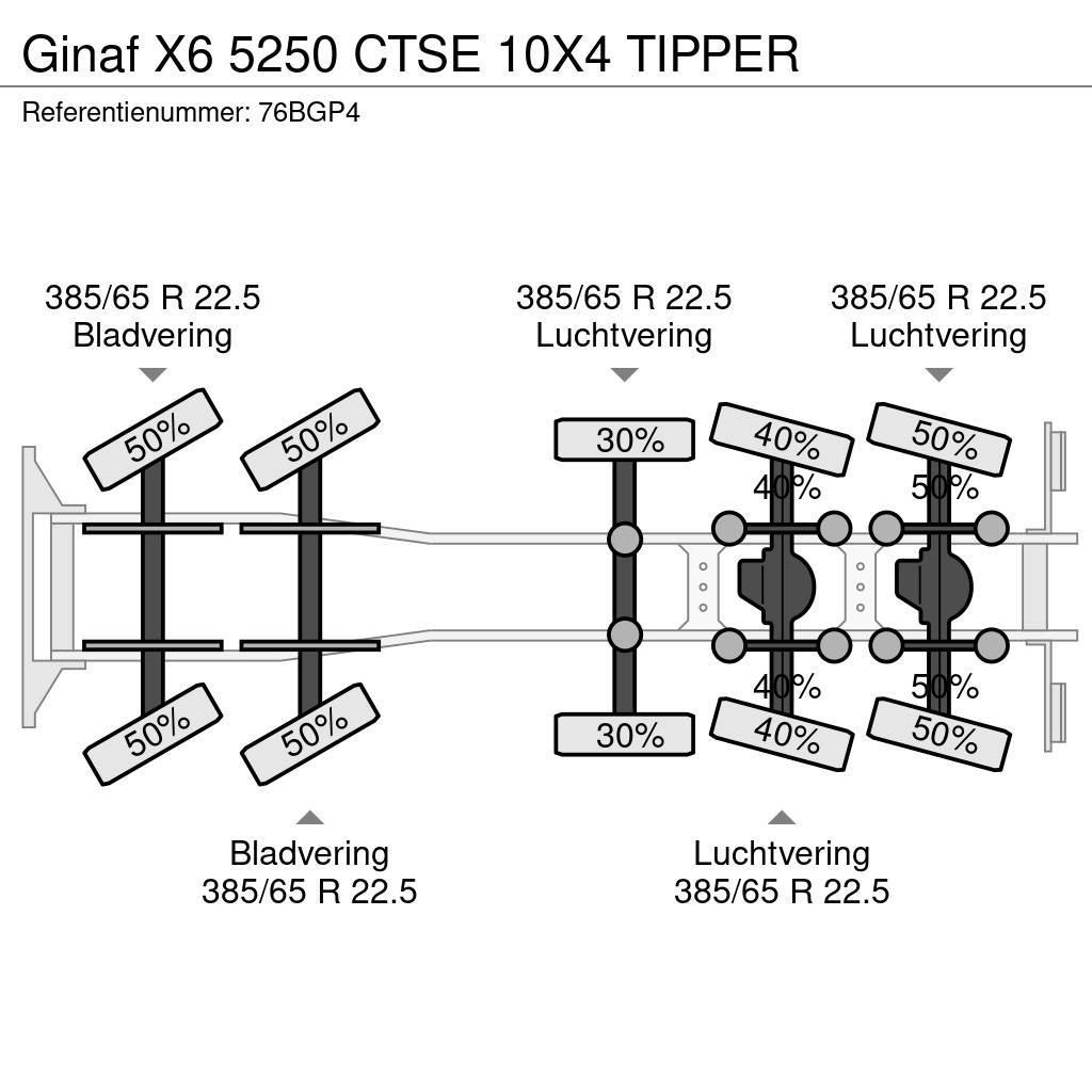 Ginaf X6 5250 CTSE 10X4 TIPPER Tippbilar