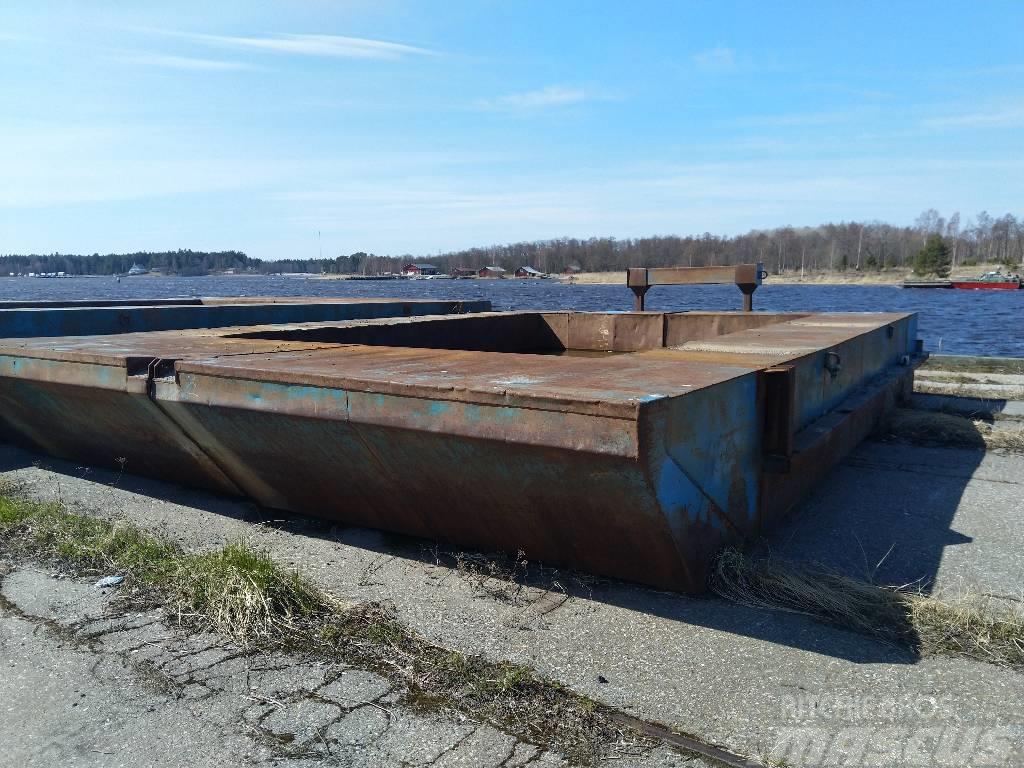  Mud barge foldable / taittuvat Arbetsbåtar, pråmar och pontoner