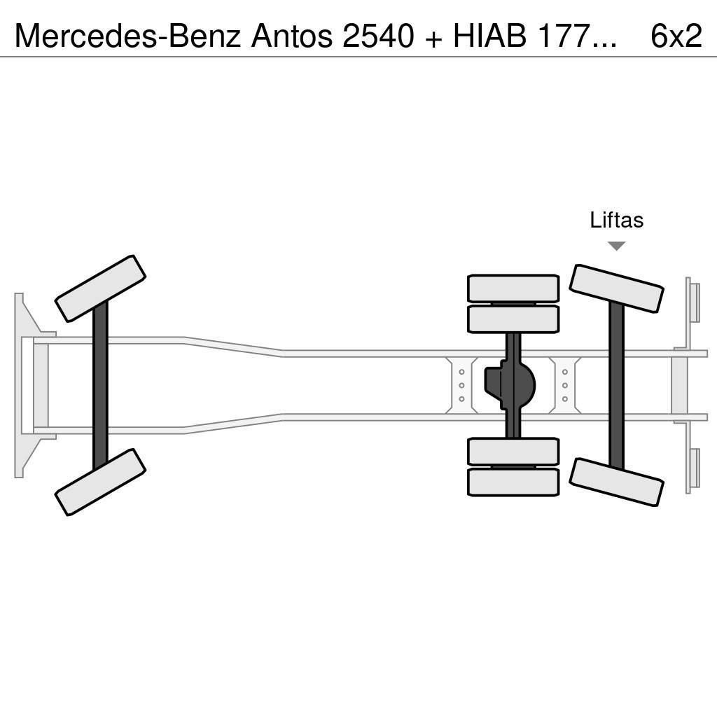 Mercedes-Benz Antos 2540 + HIAB 177K Pro/Hipro Allterrängkranar