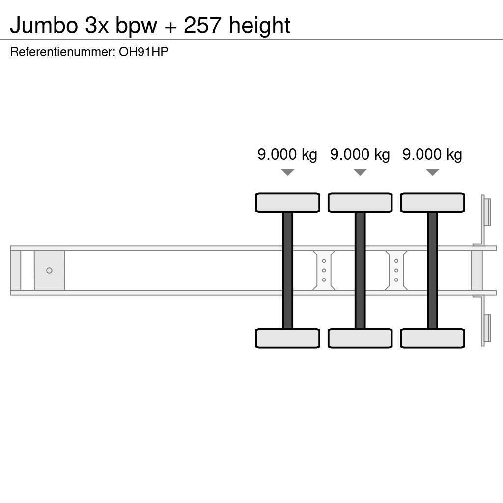 Jumbo 3x bpw + 257 height Kapelltrailer