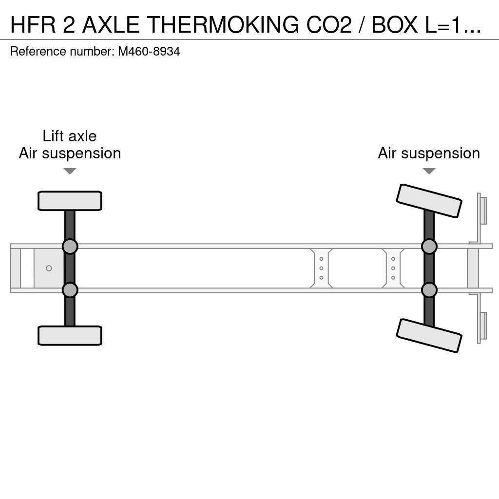HFR 2 AXLE THERMOKING CO2 / BOX L=12699 mm Skåptrailer Kyl/Frys/Värme