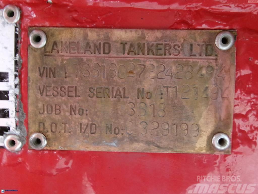  Lakeland Fuel tank alu 42.8 m3 / 6 comp + pump Tanktrailer