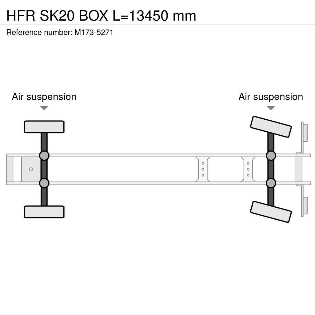 HFR SK20 BOX L=13450 mm Skåptrailer