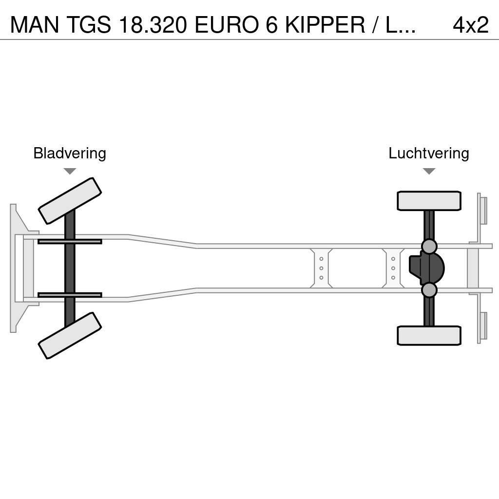 MAN TGS 18.320 EURO 6 KIPPER / LOW KM / 2 ZIJDIGE KIPP Tippbilar