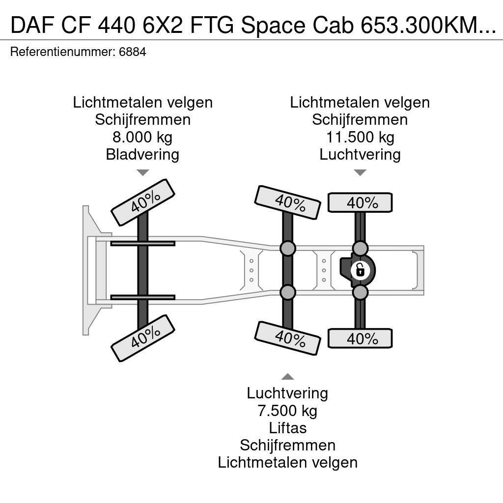 DAF CF 440 6X2 FTG Space Cab 653.300KM LED ACC NL Truc Dragbilar