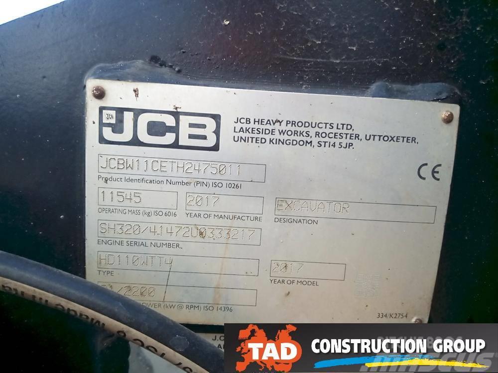 JCB 110 W Hydradig Minigrävare < 7t