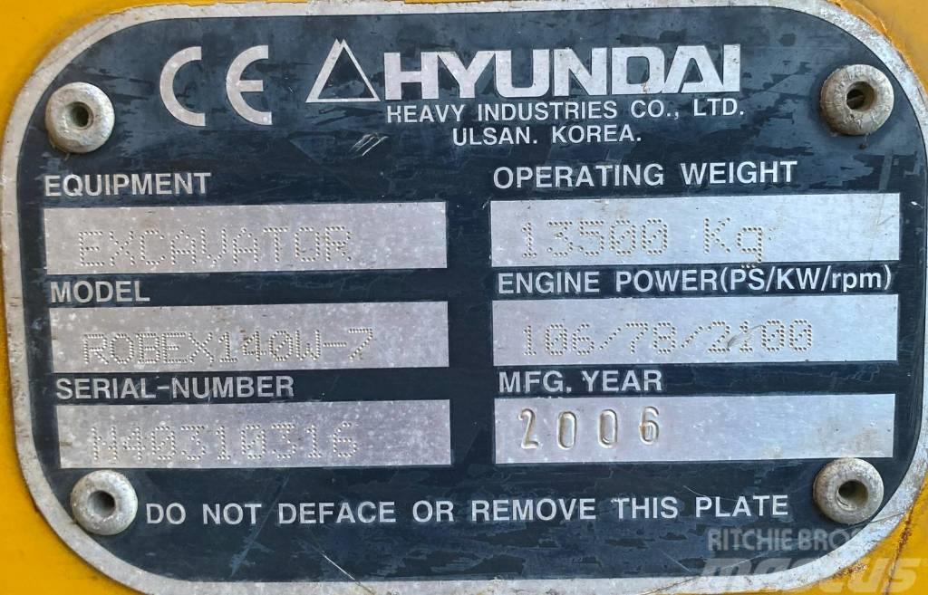 Hyundai Robex 140 W7 Hjulgrävare