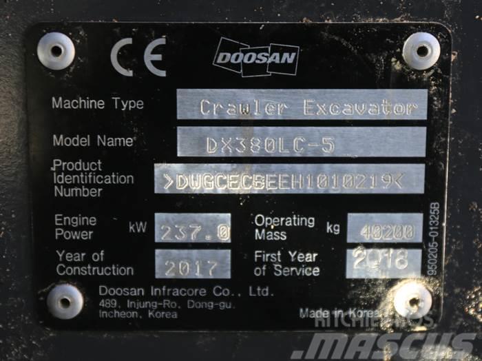 Doosan DX380LC-5 Bandgrävare