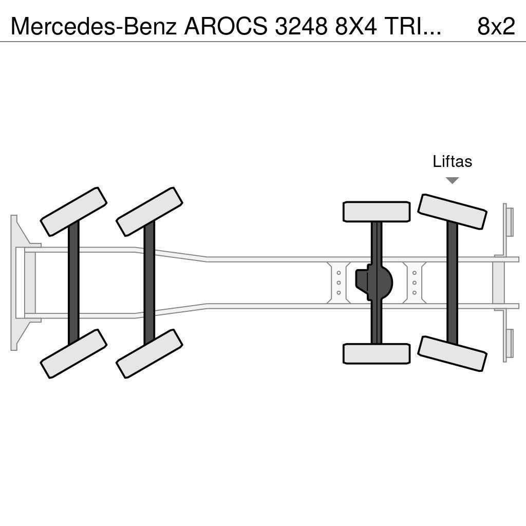 Mercedes-Benz AROCS 3248 8X4 TRIDEM HAAKSYSTEEM + FASSI F365RA K Lastväxlare/Krokbilar