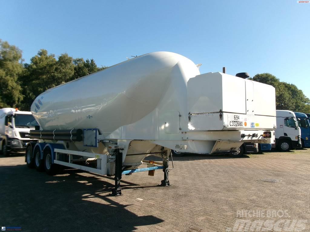 Spitzer Powder tank alu 43 m3 / 1 comp + compressor Tanktrailer