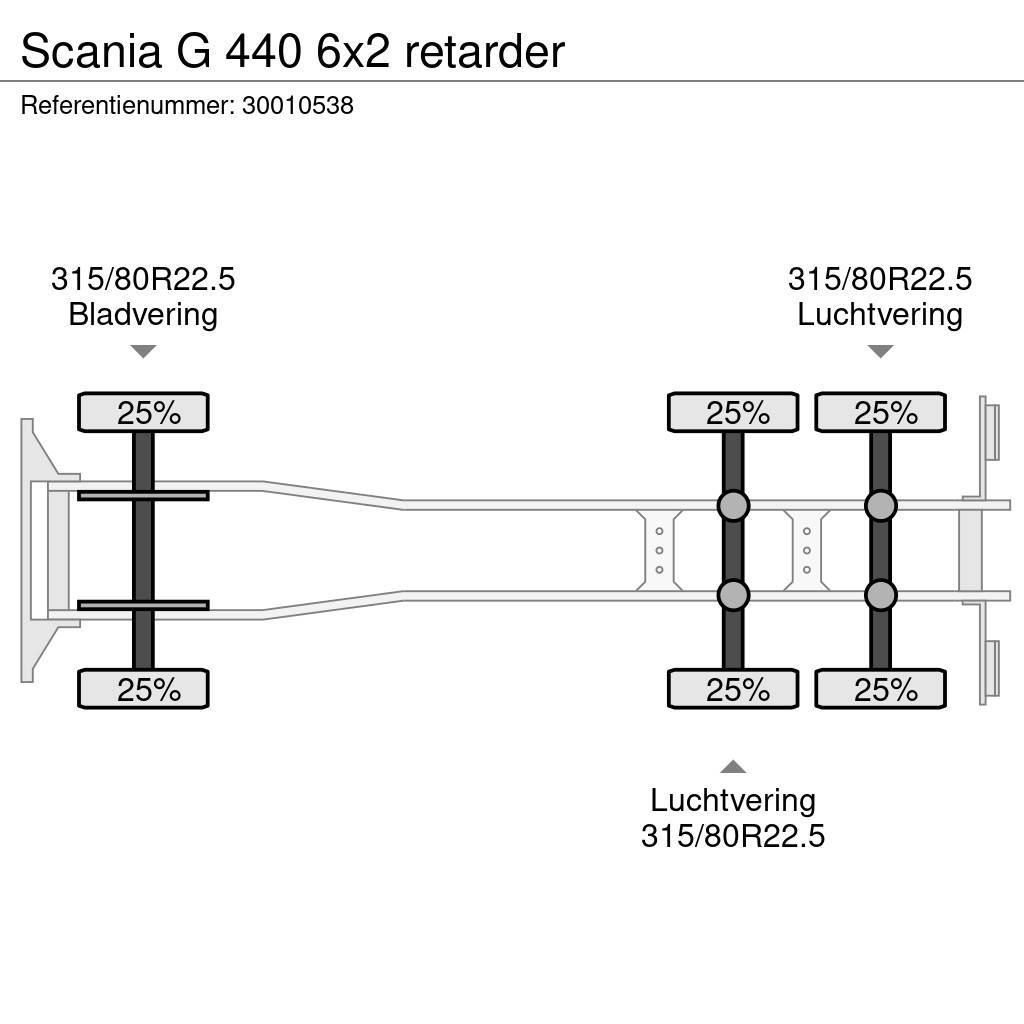 Scania G 440 6x2 retarder Chassier
