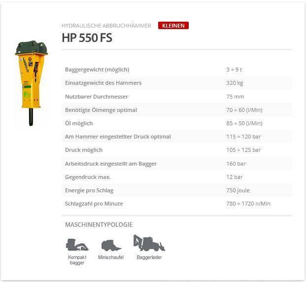 Indeco HP 550 FS Hydraulhammare