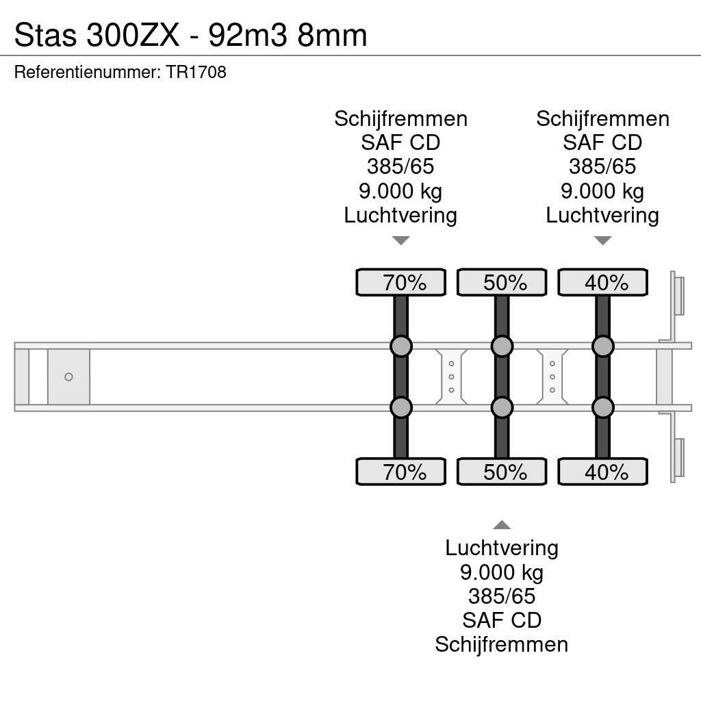 Stas 300ZX - 92m3 8mm Walking floor semitrailers