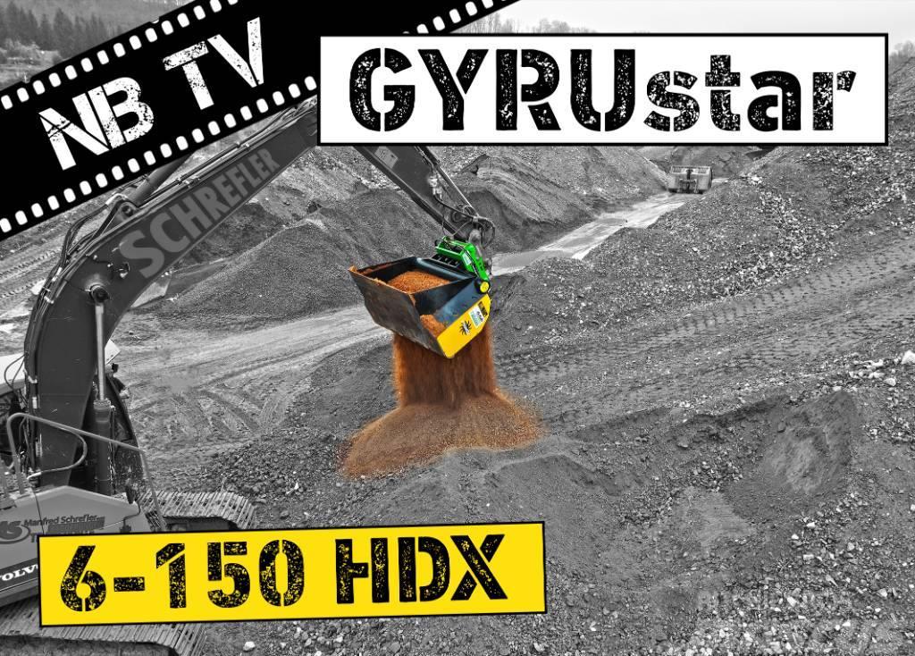 Gyru-Star 6-150HDX (opt Oilquick OQ70/50, Lehnhoff) Siktskopor