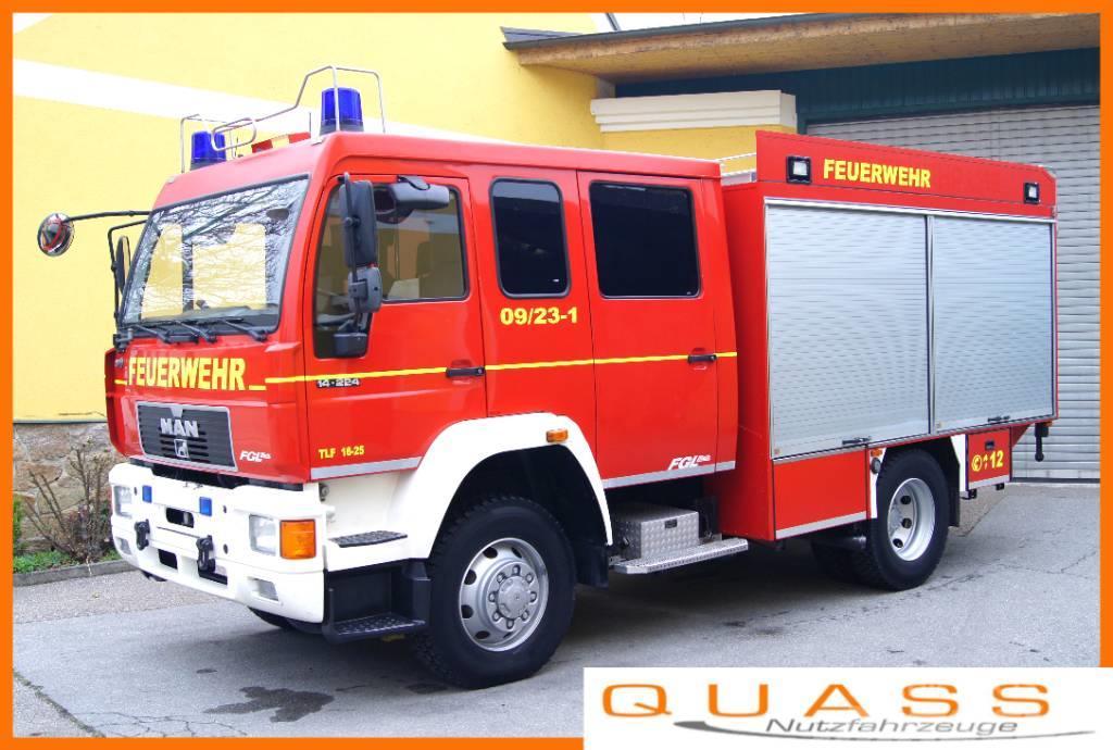 MAN 14.224 L80 4x4 /TÜV/METZ TLF 16/25 Feuerwehr Brandbilar