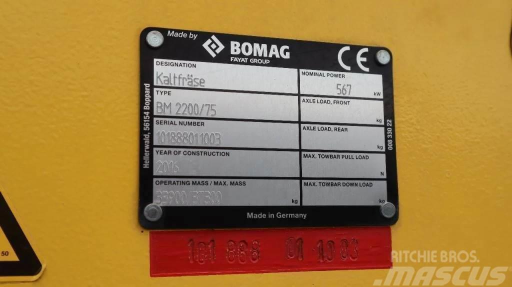 Bomag BM 2200/75 | COLD PLANER | NEW CONDITION! Asfaltskallfräsmaskiner