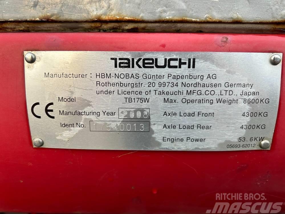 Takeuchi TB175W Midigrävmaskiner 7t - 12t