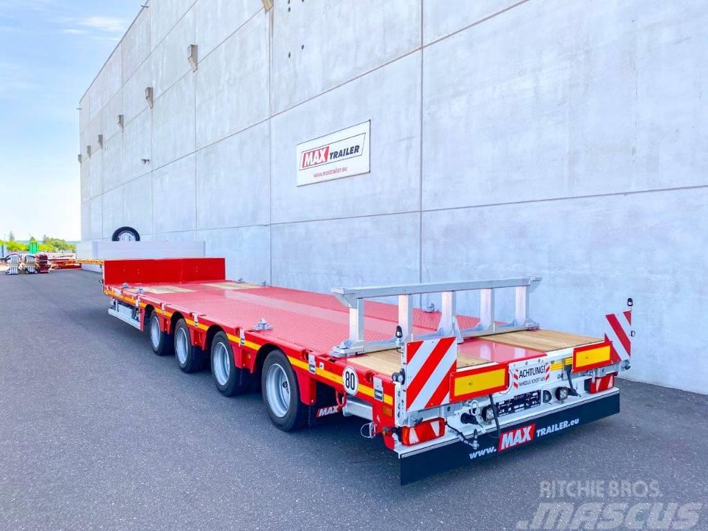 MAX Trailer 4 osiowa niskopodwoziowa 76cm wysokość pokładu, hy Låg lastande semi trailer