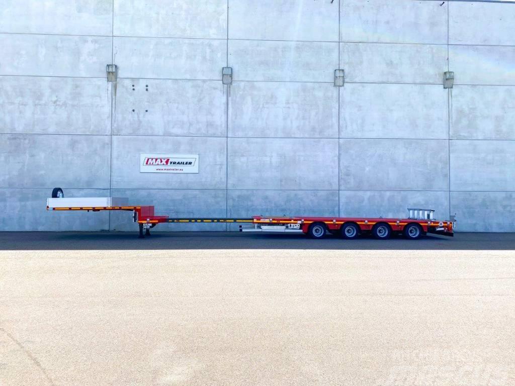 MAX Trailer 4 osiowa niskopodwoziowa 76cm wysokość pokładu, hy Låg lastande semi trailer