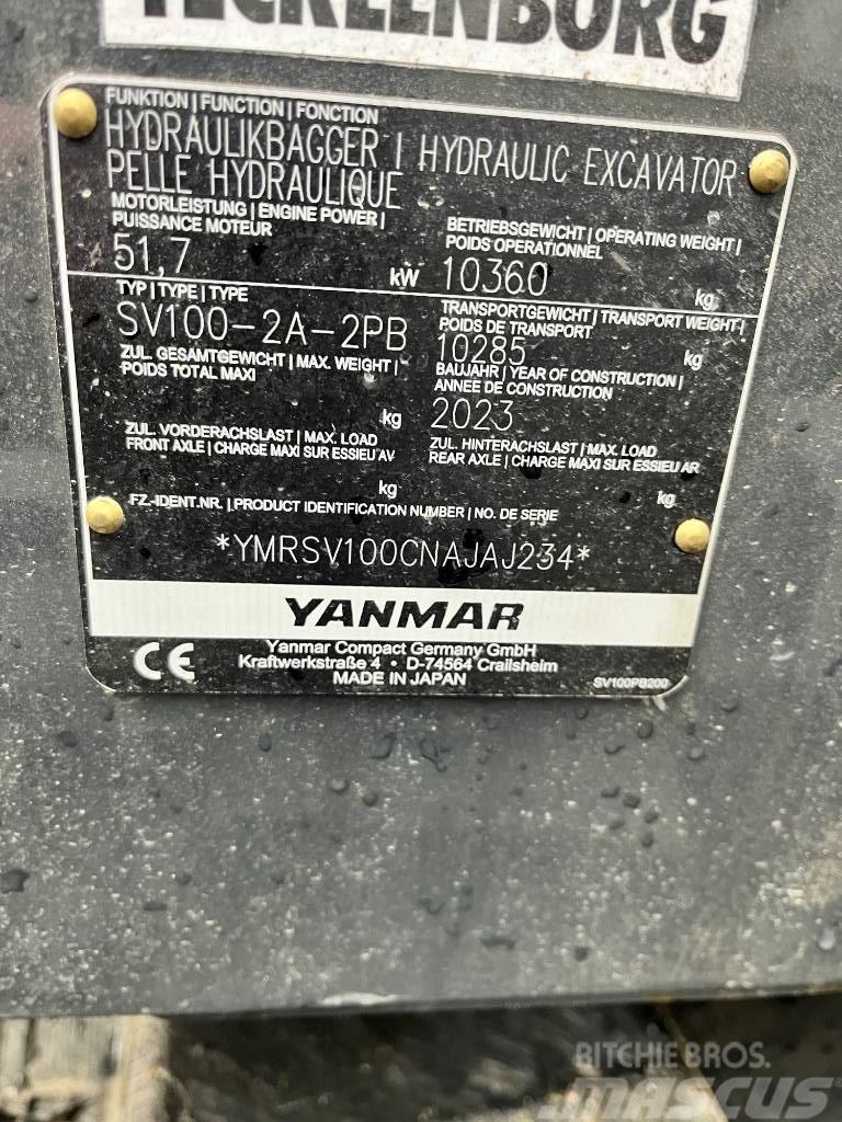 Yanmar SV100-2A 2PB Verstellausleger Powertilt HS08 Midigrävmaskiner 7t - 12t